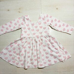 Monica and Andy Pink Heart Toddler Let's Dance Dress Size 18-24 M